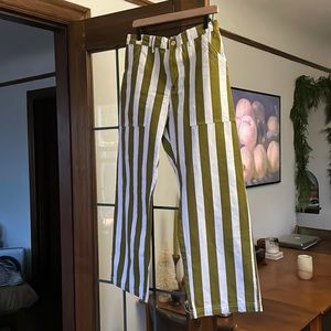 Big bud press green + white stripe work pant
